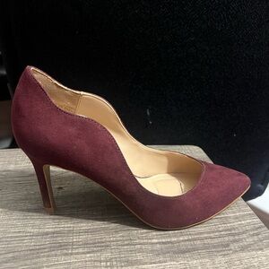 Purple Suede High Heels